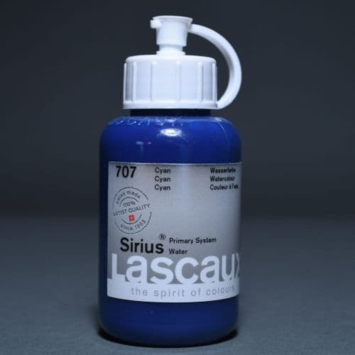 Lascaux: Sirius Acrylic Watercolour 707 Cyan, 85ml