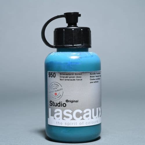 Lascaux: Studio Acrylic 950 Emerald Green Deep, 85ml