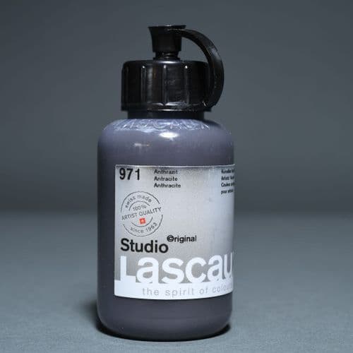 Lascaux: Studio Acrylic 971 Anthracite, 85ml