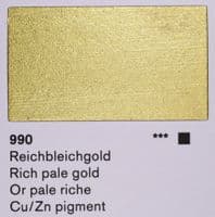 Lascaux: Studio Bronze Acrylic 990 Rich Pale Gold, 85ml