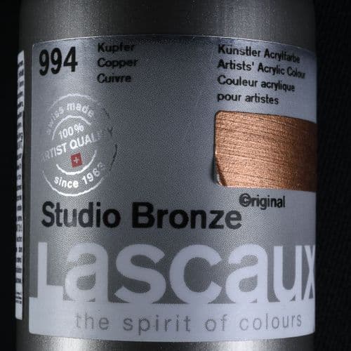 Lascaux: Studio Bronze Acrylic 994 Copper, 85ml