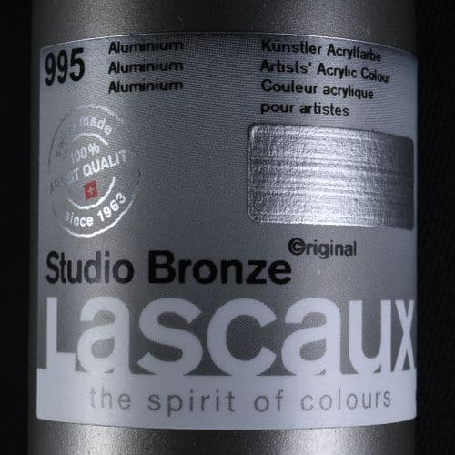 Lascaux: Studio Bronze Acrylic 995 Aluminium, 85ml