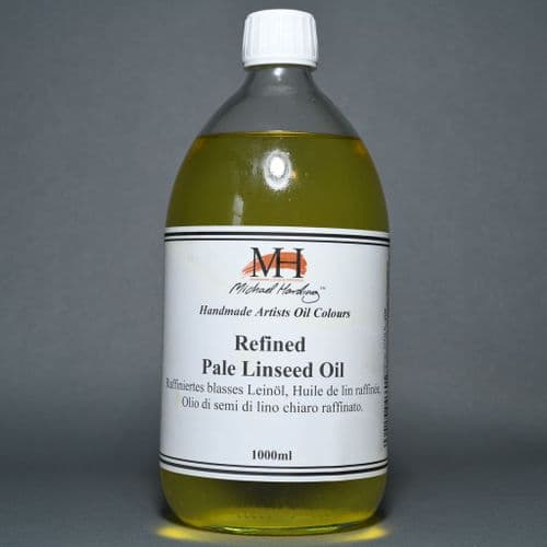Linseed Pale Oil, Michael Harding, 1lt bottle. 5% off.