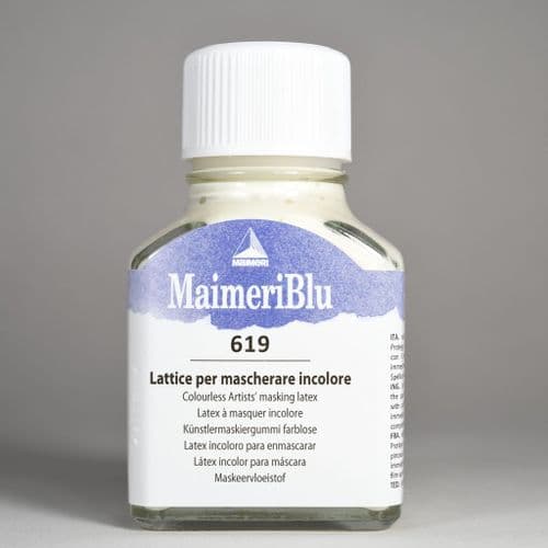 Maimeri Blu: 619 Colorless Artists Masking Latex, 75ml bottle
