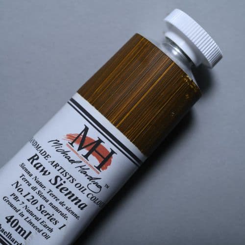 Michael Harding: Oil Paint 120 Raw Sienna, 40ml