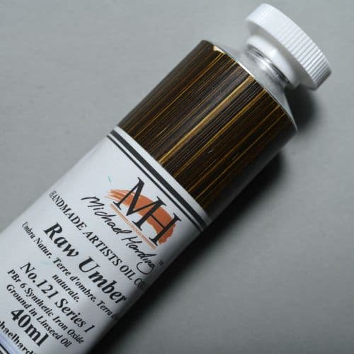 Michael Harding: Oil Paint 121 Raw Umber, 40ml