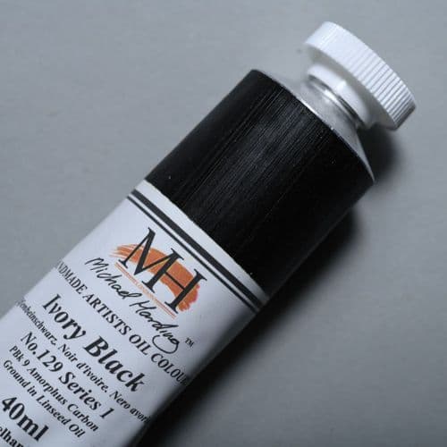 Michael Harding: Oil Paint 129 Ivory Black, 40ml