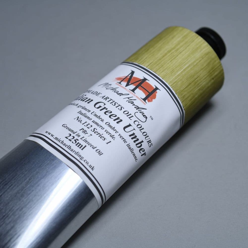 Michael Harding Oil Paint 132 Italian Green Umber 225ml