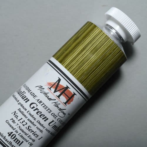 Michael Harding: Oil Paint 132 Italian Green Umber, 40ml