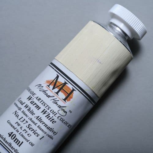 Michael Harding: Oil Paint 137 Warm White Lead Alternative, 40ml