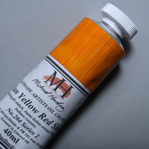 Michael Harding: Oil Paint 204 Indian Yellow Red Shade, 40ml