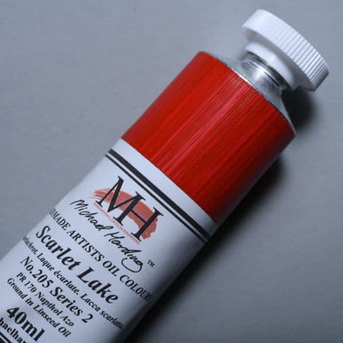 Michael Harding: Oil Paint 205 Scarlet Lake, 40ml