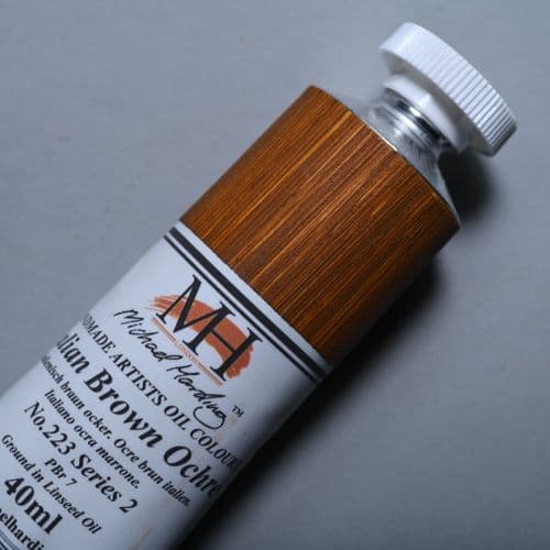 Michael Harding: Oil Paint 223 Italian Brown Ochre, 40ml