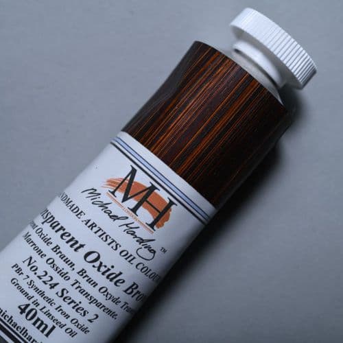 Michael Harding: Oil Paint 224 Transparent Oxide Brown, 40ml