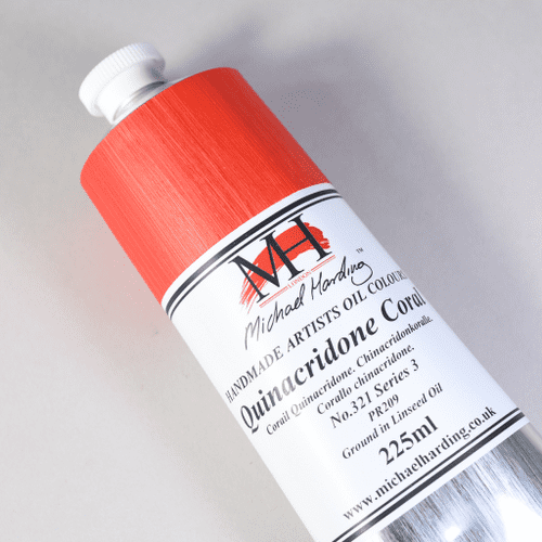 Michael Harding: Oil Paint 321 Quinacridone Coral, 225ml