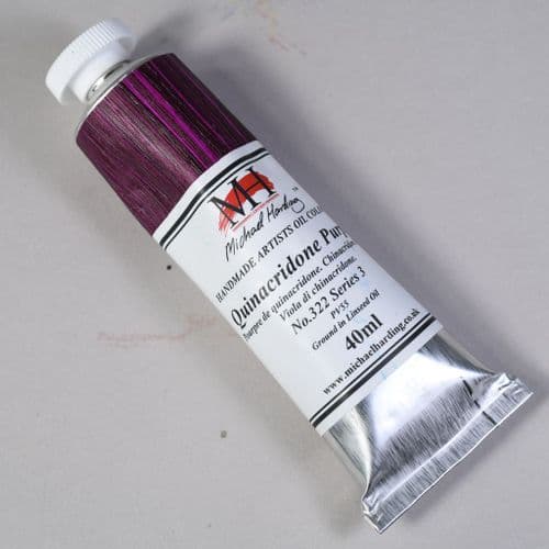 Michael Harding: Oil Paint 322 Quinacridone Purple, 40ml
