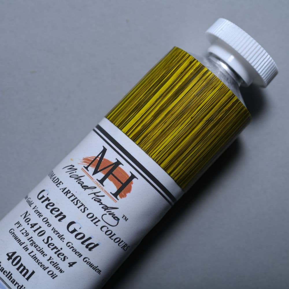 Michael Harding Oil Paint 410 Green Gold 40ml