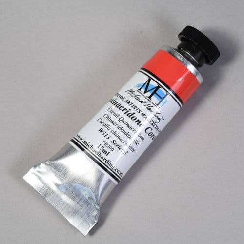 Michael Harding: Watercolour W313 Quinacridone Coral, 15ml