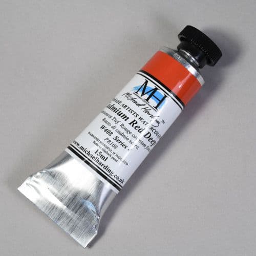 Michael Harding: Watercolour W408 Cadmium Red Deep, 15ml