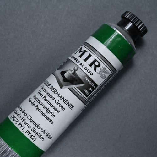 Mir: 25A Permanent Green Oil Colour, 60ml