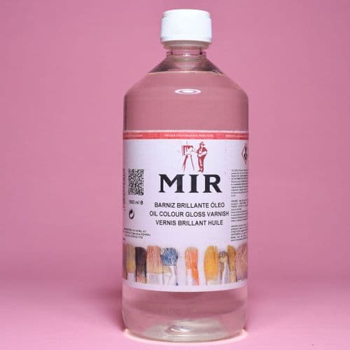 Oil Colour Gloss Varnish. MIR, 1 lt bottle