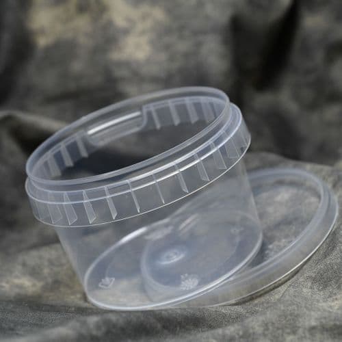 Plastic pot. APF, 280ml clear container