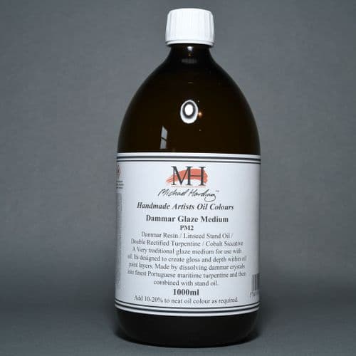 PM2. Dammar Glaze Medium, Michael Harding, 1lt bottle. 20% off (Discount applied at checkout).