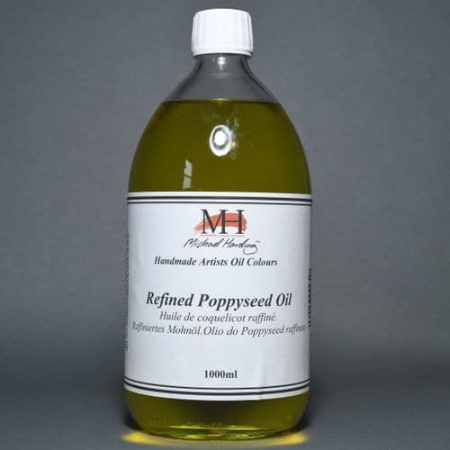 Poppy Seed Oil, Michael Harding, 1lt bottle. 20% off (Discount applied at checkout).