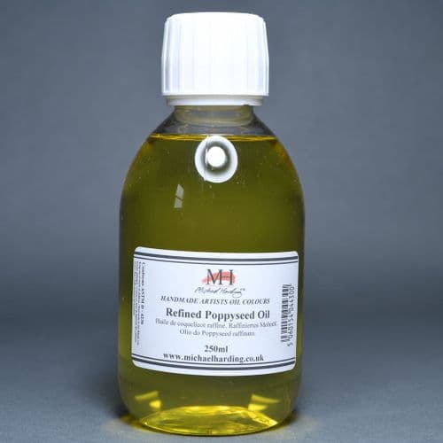 Poppy Seed Oil, Michael Harding, 250ml bottle. 5% off.