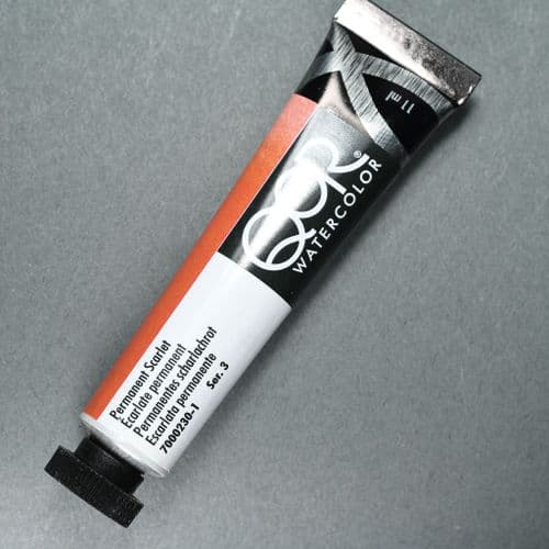 QoR: 230 Permanent Scarlet Watercolour, 11ml