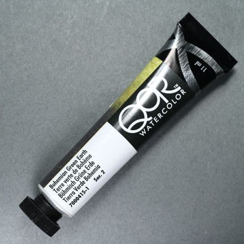 QoR: 415 Bohemian Green Earth Watercolour, 11ml