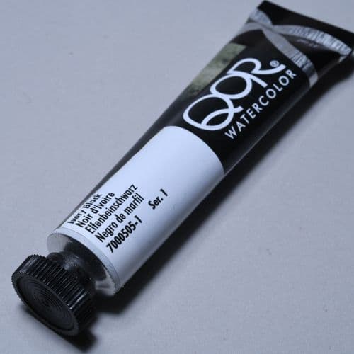 QoR: 505 Ivory Black Watercolour, 11ml