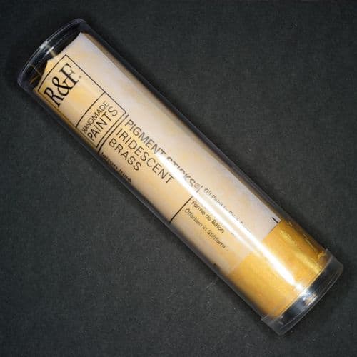 R&F: 84 Iridescent Brass Pigment Stick, 100ml