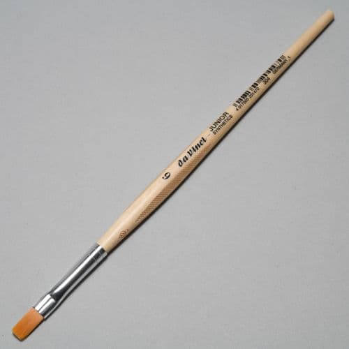 s.304 da Vinci Junior Synthetic brush, Flat, Size 6