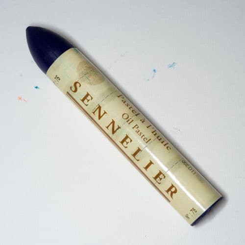 Sennelier: 075  Blue Alizarin Lake Oil Pastel Large