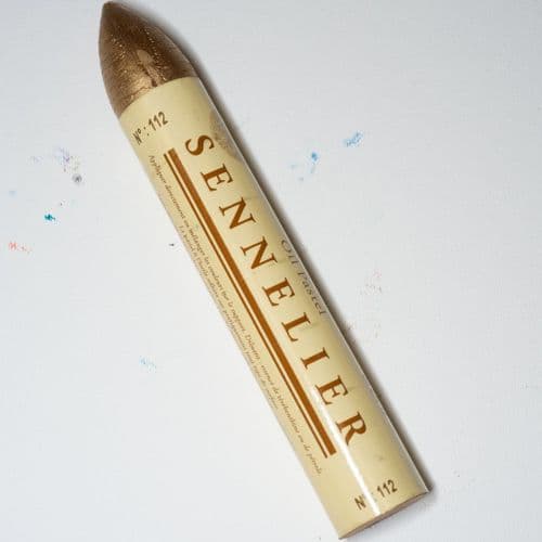 Sennelier: 112  Pale Gold Oil Pastel Large