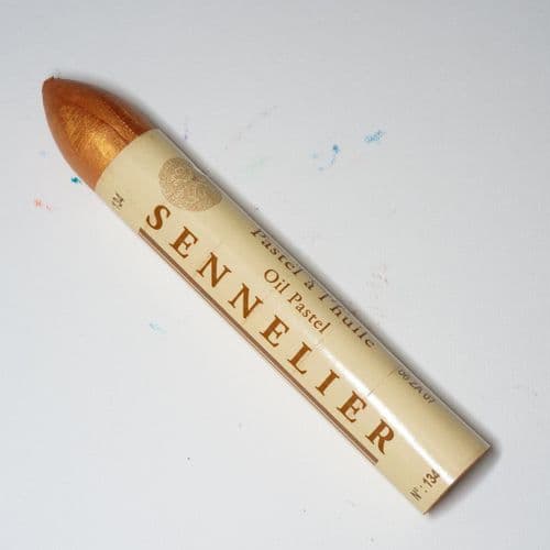 Sennelier: 134 Iridescent Red Gold Oil Pastel Large