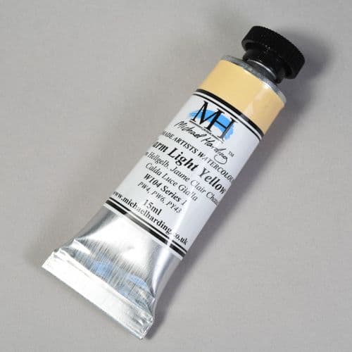 W104 Warm Light Yellow. Michael Harding Artists Watercolour, 15ml tube. 5% off .