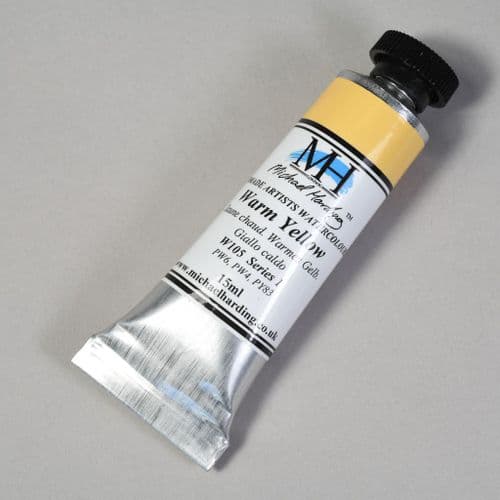 W105 Warm Yellow. Michael Harding Artists Watercolour, 15ml tube. 5% off .