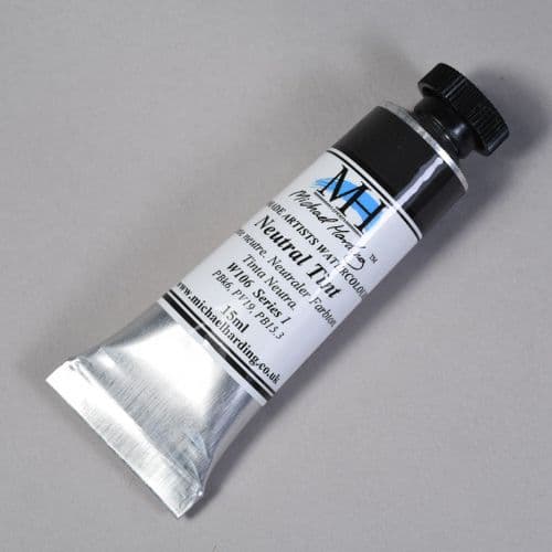 W106 Neutral Tint. Michael Harding Artists Watercolour, 15ml tube. 5% off.