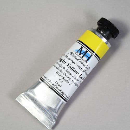 W109 Bright Yellow Lake. Michael Harding Artists Watercolour, 15ml tube. 5% off .