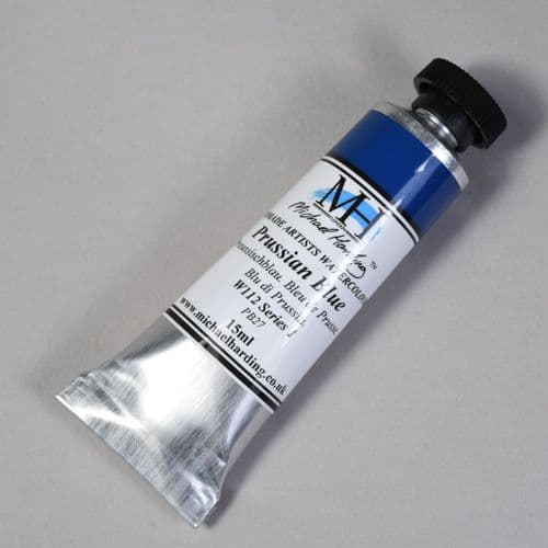 W112 Prussian Blue. Michael Harding Artists Watercolour, 15ml tube. 5% off .