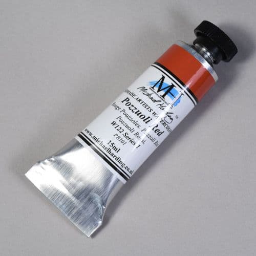 W122 Pozzuoli Red. Michael Harding Artists Watercolour, 15ml tube. 5% off .