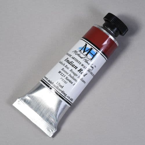 W123 Indian Red. Michael Harding Artists Watercolour, 15ml tube. 5% off .