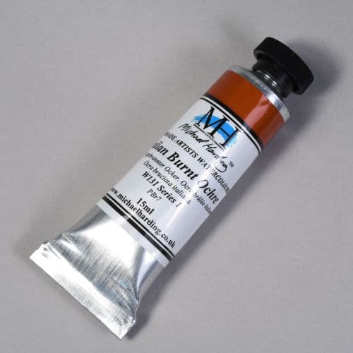 W131 Italian Burnt Ochre. Michael Harding Artists Watercolour, 15ml tube. 5% off .