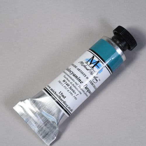W140 Phthalocyanine Turquoise. Michael Harding Artists Watercolour, 15ml tube. 5% off .