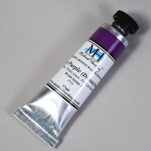 W144 Deep Purple (Dioxazine). Michael Harding Artists Watercolour, 15ml tube. 5% off .