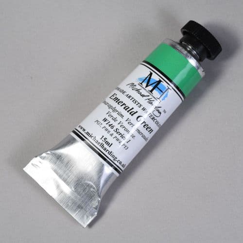 W146 Emerald Green. Michael Harding Artists Watercolour, 15ml tube. 5% off .