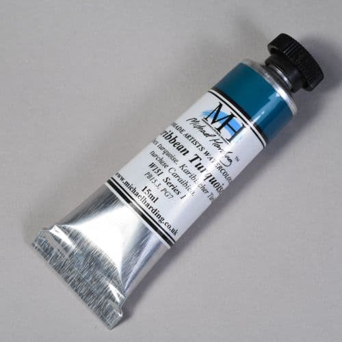 W151 Caribbean Turquoise. Michael Harding Artists Watercolour, 15ml tube. 5% off .