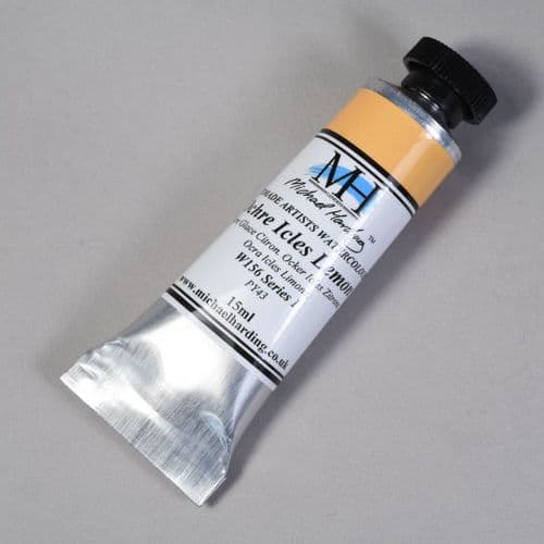 W156 Ochre Icles Lemon. Michael Harding Artists Watercolour, 15ml tube. 5% off .